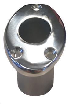 RVS vlaggenstokhouder, inbouw 45&deg;; voor 25mm vlaggenstok - 269020 01nw 72dpi - 269020