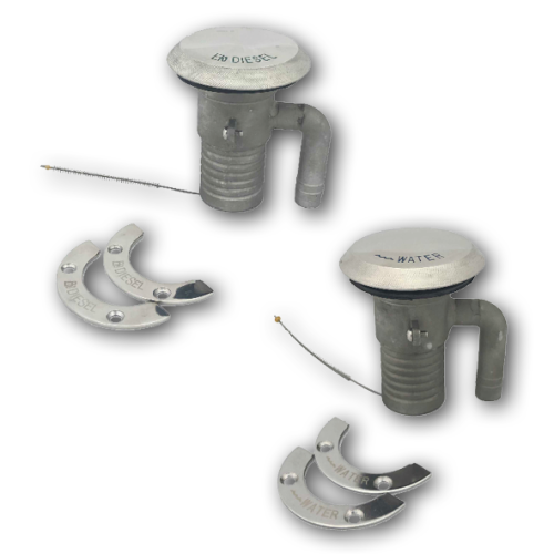 RVS dekvuldop 'Water' met ontluchting; Aansl. 38mm - 269030 samen 72dpi - 269031