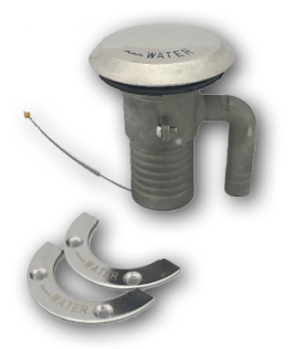 RVS dekvuldop 'Water' met ontluchting; Aansl. 38mm - 269031 - 269031