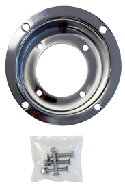 RVS verdiepte inbouwflens 75mm voor hydraulische stuurpompen - 269105 1 - 269105