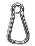 RVS karabijnhaak met oog en extra grote opening, &Oslash;12mm, L=125mm - 294800 72dpi - 294800