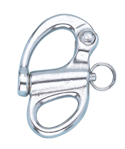RVS snapsluiting met vast oog, A=&Oslash;22mm, B=6mm, L=96mm (breekkracht 3800kg) - 296300 - 296300