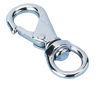 RVS snaphaak wartelend, &Oslash;19mm, L=94mm - 296600 - 296600