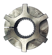 Naaf demperplaat 26 tands, laag model, H=37mm, werkende lengte=31mm - 300303 1 72dpi - 300303