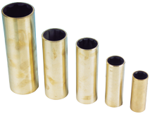 Neopreen schroefas-lagerbus met messing mantel, voor as &Oslash;50mm, buitenmaat &Oslash;66mm, L=200mm - 308006 72dpi - 308016