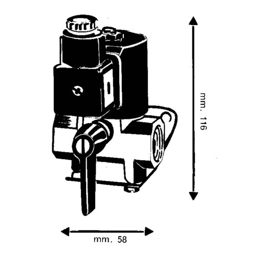 Elektrische afsluiter, 12V/12W, 1/2" inwendige draad - 310020 1 - 310020