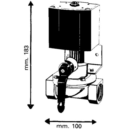 Elektrische afsluiter, 12V/60W, 1" inwendige draad - 310022 01 72dpi - 310022