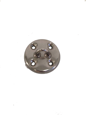 RVS voetplaat voor blok 10/12mm - 351400 72dpi - 351400
