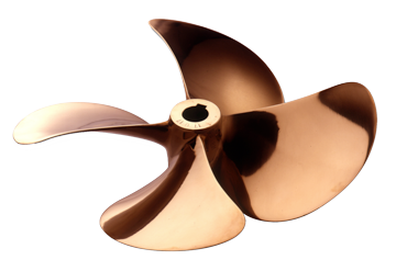 Radice 4-Blads bronzen scheepsschroef type S8, 16"x16", asgat &Oslash;30mm, conus 1:10, rechts - 4161630rs8 72dpi - 4161630RS8