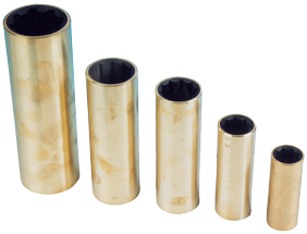 Neopreen lagerbus met messing mantel, voor as 3-3/4", buitenmaat 4-1/2", L=15" - 418022 72dpi - 418022