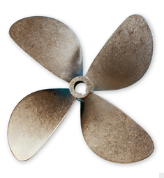 Radice 4-blads bronzen scheepsschroef type B7, 17"x16", asgat &Oslash;35mm, conus 1:10, rechts - 4222260r 72dpi - 4171635RB7