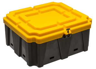 Accubak XXL 660x710x300mm (bakmaat) > 200Ah Polypropyleen-benzine en zuurbestendige bak - 480055 - 480055