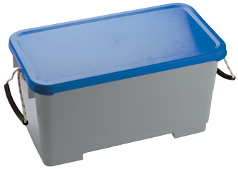 Accubak 270x520x270mm (bakmaat) 2x70Ah Polypropyleen-benzine en zuurbestendige bak - 480060 - 480060