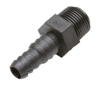 Kunststof slangpilaar, 3/8"x10-12mm, recht - 482019 - 482019