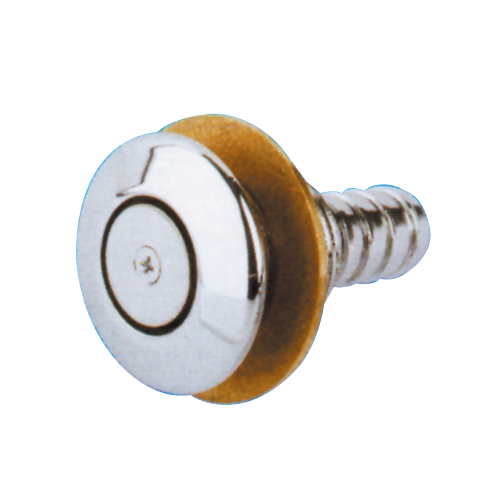 Ontluchtingsnippel messing verchroomd &Oslash;16mm, recht - 482050 - 482050