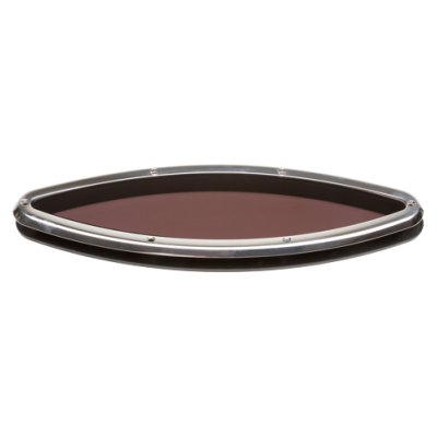 Roestvrij stalen vaste patrijspoort, 127x400mm - 484300 - 484300