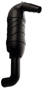 Kunststof zwanenhals 150&deg;, slangaansluiting &Oslash;40/45/50mm - 486206 72dpi - 486206