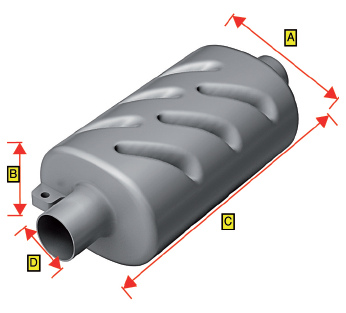 Kunststof uitlaatdemper, slangaansluiting &Oslash;102mm - 486236 72dpi - 486236