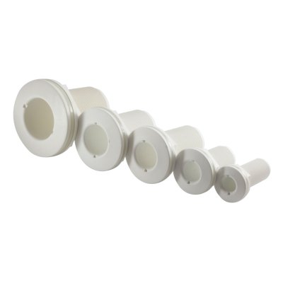Kunststof huiddoorvoer, 2", met buitendraad, wit - 486615 72dpi - 486615