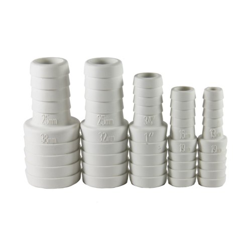 Kunststof slangverloop, &Oslash;19x16mm, wit - 486641 72dpi - 486641