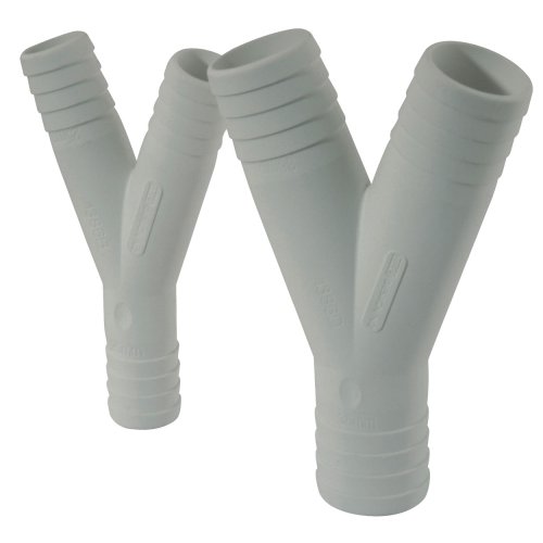 Kunststof 3-weg slangverbinding, &Oslash;19x19x25mm, wit - 486649 - 486649