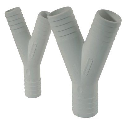 Kunststof 3-weg slangconnector, &Oslash;25x25x25mm, wit - 486651 72dpi - 486651