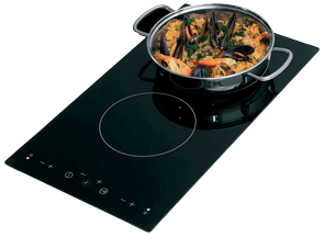 Flush mount elektrische kookplaat met touchscreen control, 2-pits (1200W + 1800W), 230V, 505x285x60mm - 487190 72dpi - 487190