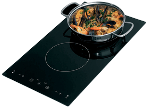 Flush mount elektrische kookplaat met touchscreen control, 2-pits (1200W + 1800W), 230V, 505x285x60mm - 487190 72dpi - 487190
