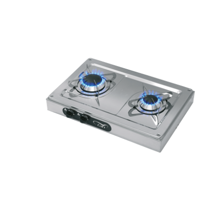 Gaskomfoor opbouw, branders: 1x klein/1x medium, 440x290x90mm - 487513 72dpi - 487513