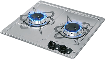 Kookplaat twee-pits inbouw   380 x 40 x 360 - 487521 72dpi - 487521
