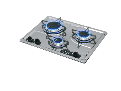 Gaskomfoor RVS, branders: 1x klein/1x medium/1x groot - 487522 72dpi - 487522
