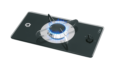 Gaskomfoor met thermische glasplaat, 365x200x80mm, brander: 1x medium - 487570 72dpi - 487570