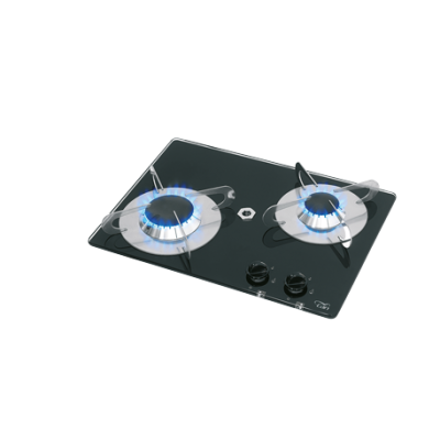Gaskomfoor met thermische glasplaat, 380x280x80mm, branders: 1x klein/1x medium - 487571 72dpi - 487571