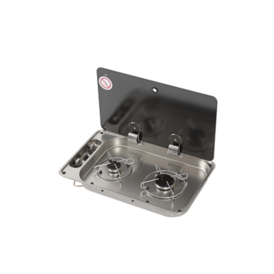 Gaskomfoor met afdekplaat, branders: 1x klein/1x medium - 487576 new 72dpi - 487576