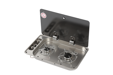 Gaskomfoor met afdekplaat, branders: 1x klein/1x medium - 487576 new 72dpi - 487576