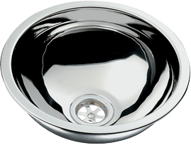 RVS fonteintje, rond, uitwendig &Oslash;290mm, diepte 120mm - 488001 72dpi - 488001