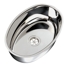 RVS spoelbak, ovaal, uitwendig 385x265x130mm - 488006 72dpi - 488006