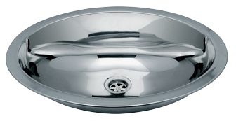 RVS fonteintje, ovaal, uitwendig 510x390mm, diepte 167mm - 488051 72dpi - 488051