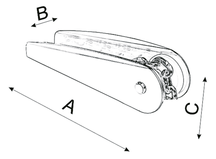 RVS Ankerrol, A=250mm, B=50mm, C=65mm (vast model, tot 10kg) - 489053 01 72dpi - 489053