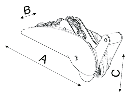 RVS Ankerrol, A=595mm, B=90mm, C=150mm (kantelbaar, tot 30kg) - 489073 01 72dpi - 489073