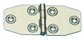 RVS Scharnier, 102x45mm, &Oslash;5mm - 491500 1 1 - 491500