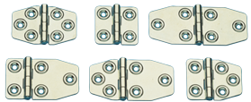 RVS Scharnier, 85x45mm, &Oslash;5mm - 491700 72dpi - 491700