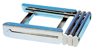 RVS telescopische zwemtrap voor montage onder zwemplateau, 3-treden, max. buis &Oslash;30mm - 494020 72dpi - 494020