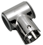 RVS Open T-stuk 90&deg;, &Oslash;22,25mm met kunststof inzet - 495005 72dpi - 495005