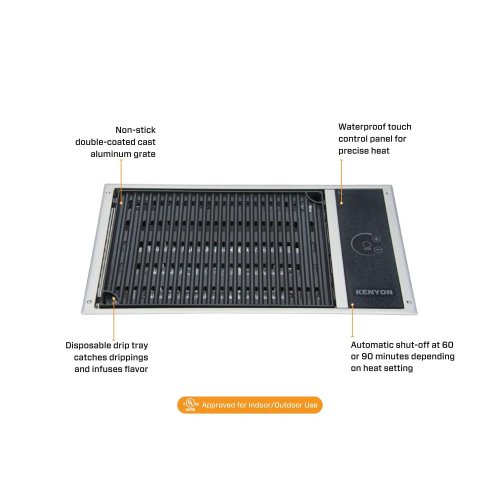 Kenyon No Lid Grill EXT 220V 50-60 HZ lite touch, Landscape (252870) - 497010 2 - 497010