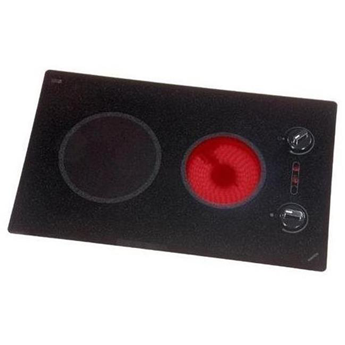 Kenyon Keramische Kookplaat Draaiknop, 12.5A/240V - 3000W  1 x &Oslash;16.5cm + 1 x &Oslash;20.3cm - 497072 72dpi - 497072