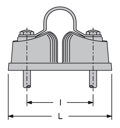 Antal Aluminium cam cleat, lijn &Oslash;6-12mm, L=65mm - 502022 2 - 502022