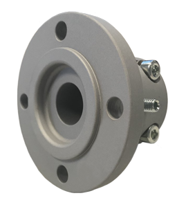 Stalen klemflens met centreerrand, &Oslash;45mm-as, center &Oslash;63,5mm, steek &Oslash;108mm, 4x &Oslash;12m - 518045 1 - 518045