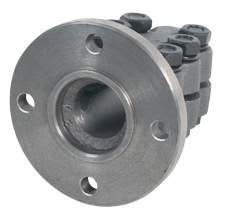 Stalen klemflens met centreerrand, &Oslash;25mm-as, center &Oslash;50mm, steek &Oslash;78mm (Yanmar) - 522125 - 522125