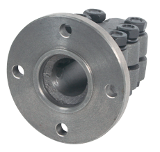 Stalen klemflens met centreerrand, &Oslash;30mm-as, center &Oslash;50mm, steek &Oslash;78mm (Yanmar) - 522130 72dpi - 522130
